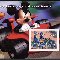 Somalia 2004 75th Birthday of Mickey Mouse #19 - Motorcycle imperf m/sheet unmounted mint