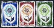 Portugal 1964 Europa set of 3 unmounted mint, SG 1249-51