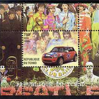 Chad 2009 50th Anniversary of the Mini featuring The Beatles #1 individual perf deluxe sheet unmounted mint. Note this item is privately produced and is offered purely on its thematic appeal