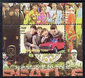 Chad 2009 50th Anniversary of the Mini featuring The Beatles #2 individual perf deluxe sheet unmounted mint. Note this item is privately produced and is offered purely on its thematic appeal