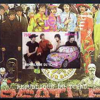 Chad 2009 50th Anniversary of the Mini featuring The Beatles #3 individual imperf deluxe sheet unmounted mint. Note this item is privately produced and is offered purely on its thematic appeal