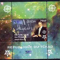 Chad 2009 Europa - Year of Astronomy #1 (Humboldt) individual perf deluxe sheet unmounted mint. Note this item is privately produced and is offered purely on its thematic appeal