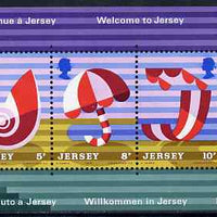 Jersey 1975 Jersey Tourism perf m/sheet of 4 values unmounted mint, SG MS128