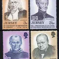 Jersey 1974 Anniversaries set of 4 unmounted mint, SG 111-114