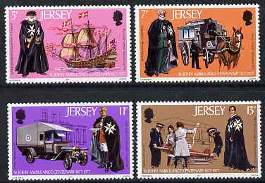 Jersey 1977 Centenary St John Ambulance set of 4 unmounted mint, SG 175-78