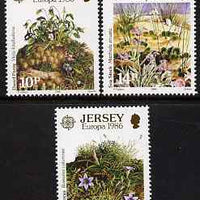 Jersey 1986 Europa - Environment Conservation set of 3 unmounted mint, SG 386-88