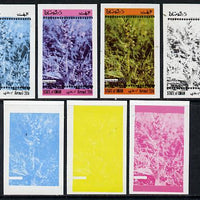 Oman 1973 Orchids (With Scout Emblems) 20b (Frog Orchid) set of 7 imperf progressive colour proofs comprising the 4 individual colours plus 2, 3 and all 4-colour composites unmounted mint