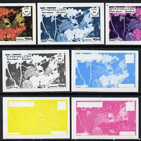 Eynhallow 1974 Fruit (Scout Anniversary) 10p (Guelder Rose) set of 7 imperf progressive colour proofs comprising the 4 individual colours plus 2, 3 and all 4-colour composites unmounted mint