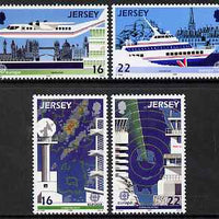 Jersey 1988 Europa - Transport & Communications set of 4 unmounted mint, SG 443-46