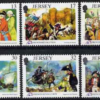 Jersey 1989 Bicent of French Revolution set of 6 unmounted mint, SG 501-506