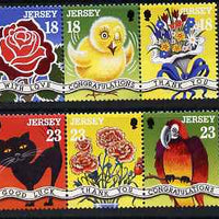 Jersey 1995 Greetings Stamps set of 9 unmounted mint, SG 684-92