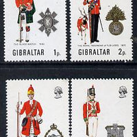 Gibraltar 1971 Military Uniforms #3 set of 4 unmounted mint, SG 290-93