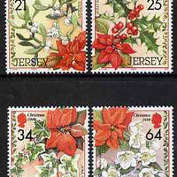 Jersey 1999 Christmas - Festive Foliage set of 4 unmounted mint, SG 923-26