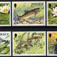 Jersey 2001 Europa - Water, a Natural Treasure - Pond Life set of 6 unmounted mint, SG 991-96