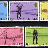 Jersey 2002 Centenary of La Moye Golf Club set of 5 unmounted mint, SG 1035-39