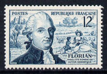 France 1955 Birth Anniversary of Florian (Fabulist) unmounted mint SG 1246