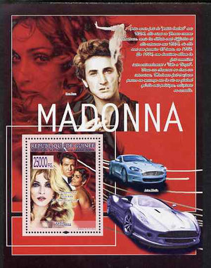 Guinea - Conakry 2008 Madonna perf s/sheet #1 (Brosnan & Halle Berry) unmounted mint, Michel BL1552