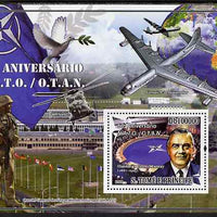 St Thomas & Prince Islands 2009 60th Anniversary of NATO perf s/sheet unmounted mint