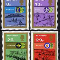 Guernsey 1982 75th Anniversary of Boy Scout Movement set of 4 unmounted mint, SG 259-62