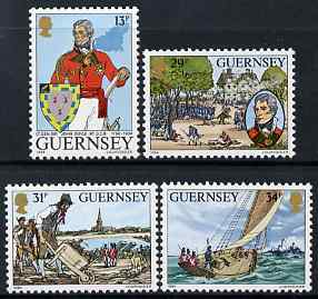 Guernsey 1984 150th Death Anniversary of Lt-General Sir John Doyle set of 4 unmounted mint, SG 328-31