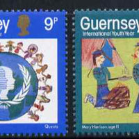 Guernsey 1985 International Youth Year set of 2 unmounted mint, SG 338-39