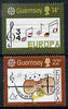 Guernsey 1985 Europa - European Music Year set of 2 unmounted mint, SG 340-41