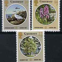 Guernsey 1986 Europa - Nature & Environment Protection set of 3 unmounted mint, SG 366-68