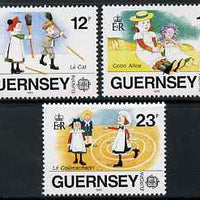 Guernsey 1989 Europa - Children's Toys & Games set of 3 unmounted mint, SG 451-53