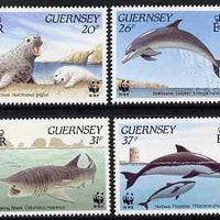 Guernsey 1990 Marine Life set of 4 unmounted mint, SG 501-504