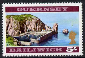 Guernsey 1969-70 5s View of Sark unmounted mint, SG 26