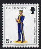 Guernsey 1974-78 Field Officer, Royal Guernsey Artillery 5p from Militia Uniforms def set unmounted mint, SG 105a