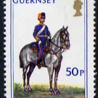 Guernsey 1974-78 Officer, Field Battery 50p from Militia Uniforms def set unmounted mint, SG 112