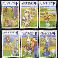 Guernsey - Alderney 2001 30th Anniversary of Alderney Golf Club set of 6 unmounted mint, SG A169-74