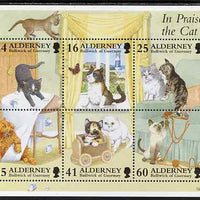 Guernsey - Alderney 1996 Cats perf m/sheet unmounted mint, SG MSA95