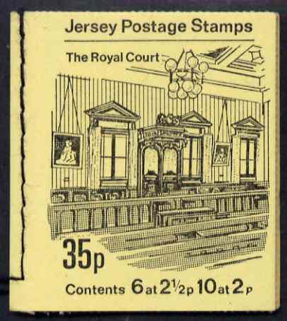 Jersey 1971 Views 35p (The Royal Court) booklet complete, SG B5