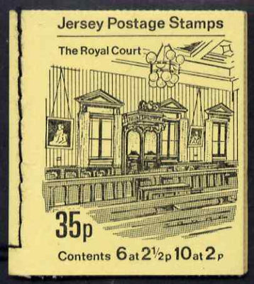 Jersey 1971 Views 35p (The Royal Court) booklet complete, SG B5