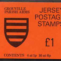 Jersey 1978 Parish Arms (Grouville) £1 booklet complete, SG B27