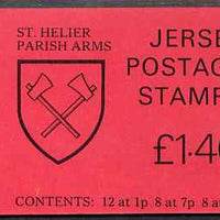 Jersey 1980 Parish Arms (St Helier) £1.40 booklet complete, SG B30