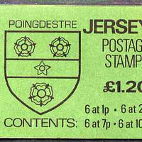 Jersey 1981 Parish Arms (Poingdestre) £1.20 booklet complete, SG B32