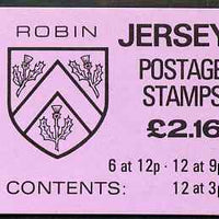 Jersey 1984 Parish Arms (Robin) £2.16 booklet complete, SG B35