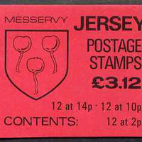 Jersey 1986 Parish Arms (Messervy) £3.12 booklet complete, SG B37