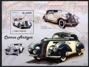 St Thomas & Prince Islands 2009 Early Cars perf s/sheet unmounted mint