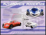 St Thomas & Prince Islands 2010 Modern Cars perf s/sheet unmounted mint