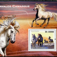 St Thomas & Prince Islands 2010 Camargue Horses perf s/sheet unmounted mint