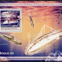 Mozambique 2009 History of Transport - Ships #05 perf s/sheet unmounted mint