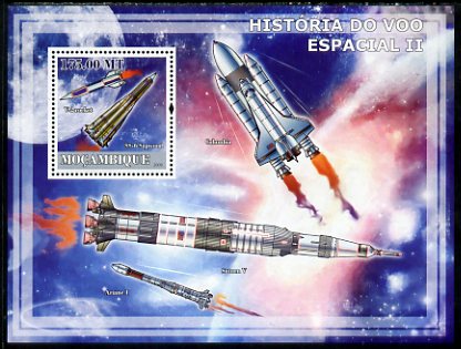 Mozambique 2009 History of Space Flight #02 perf s/sheet unmounted mint