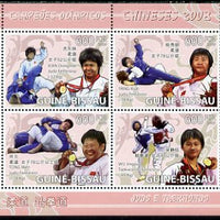 Guinea - Bissau 2009 Beijing Olympics - Judo & Taekwondo perf sheetlet containing 4 values unmounted mint, Michel 4065-68