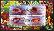 Malawi 2010 Aquarium Fish perf sheetlet containing 4 values fine cto used