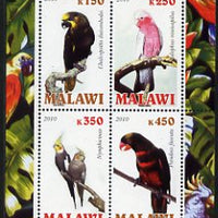 Malawi 2010 Parrots perf sheetlet containing 4 values unmounted mint