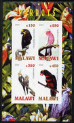 Malawi 2010 Parrots imperf sheetlet containing 4 values unmounted mint